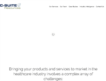 Tablet Screenshot of c-suiteresources.com
